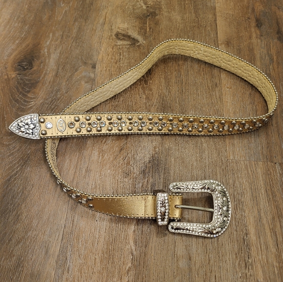 Christine Alexander Western Bling Belt Size Medium - Picture 1 of 9